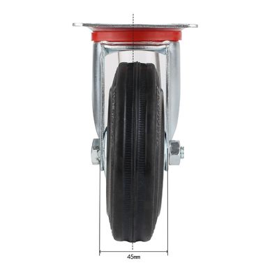 3 " 4 " 5 " 6 " 8 Inch cao su bánh xe, thép lõi cuộn vòng bi bánh xe OEM ODM