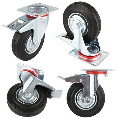 3 " 4 " 5 " 6 " 8 Inch cao su bánh xe, thép lõi cuộn vòng bi bánh xe OEM ODM