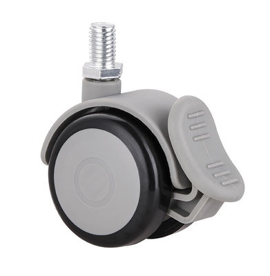 3 Inch M10 Threaded Stem Caster Wheels, TPR Locking Caster Wheels cho nhà bếp ghế