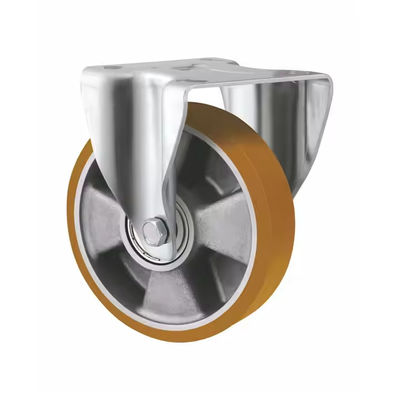 5 Inch 6 Inch 8 Inch Heavy Duty Rotating Casters Wheels European Style Aluminium Core PU Caster