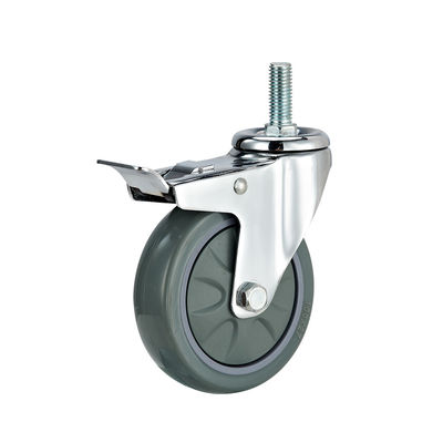 3 Inch 4 Inch 5 Inch Industrial Casters Weight Capacity 100kg PU Swivel Caster Wheels