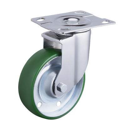 Thép công nghiệp bánh xe cao tốc công suất nặng polyurethane bánh xe hấp thụ sốc