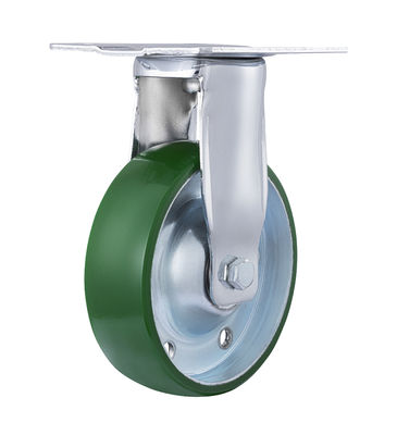 Thép công nghiệp bánh xe cao tốc công suất nặng polyurethane bánh xe hấp thụ sốc