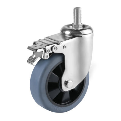 Trung bình / Công nghiệp công suất nặng Casters bánh xe cao su nhiệt nhựa TPR Caster