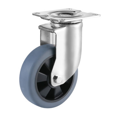 Trung bình / Công nghiệp công suất nặng Casters bánh xe cao su nhiệt nhựa TPR Caster