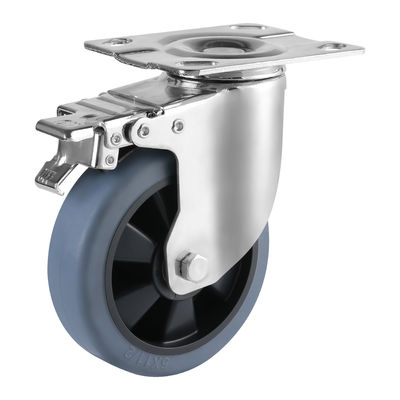 Trung bình / Công nghiệp công suất nặng Casters bánh xe cao su nhiệt nhựa TPR Caster