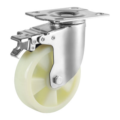 Polypropylene Industrial Casters Vòng chống ăn mòn Poly Caster Wheels