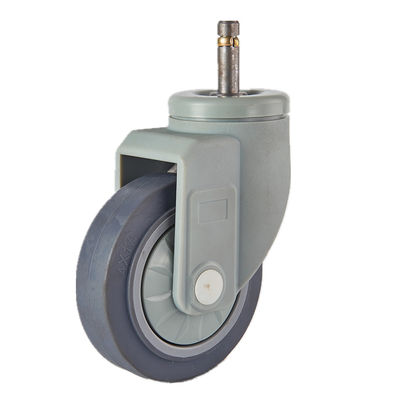 Nhựa Yoke TPR Trung hạn nhiệm vụ y tế Casters bánh xe Đơn vị lắp đặt