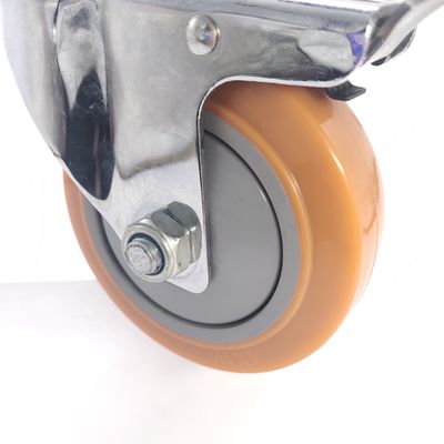 Máy quay xoay trung bình, bánh xe xoay cứng công nghiệp polyurethane