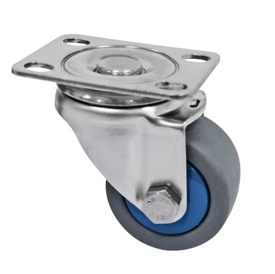 Thermoplastic cao su Stainless Steel Casters 50mm Lốp lốp