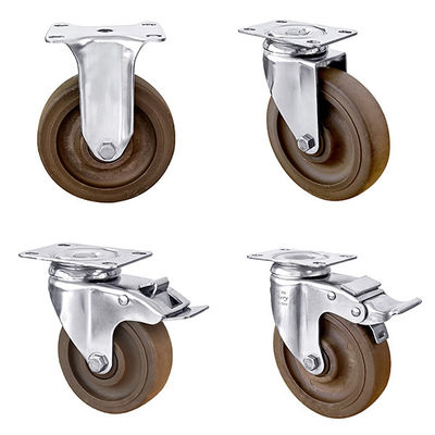 304 Thép không gỉ bánh xích 125mm nhiệt độ cao bánh xích nylon