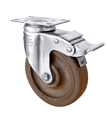 304 Thép không gỉ bánh xích 125mm nhiệt độ cao bánh xích nylon
