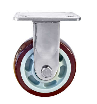 OEM ODM Stainless Steel Casters Heavy Duty Đỏ Polyurethane Wheel Casters