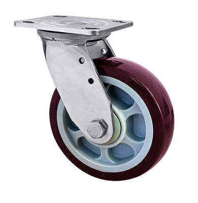 OEM ODM Stainless Steel Casters Heavy Duty Đỏ Polyurethane Wheel Casters