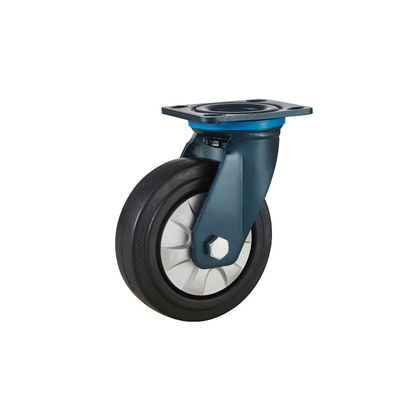100mm 150mm Heavy Duty Castors Hi đàn hồi thermoplastic cao su bánh xe quay