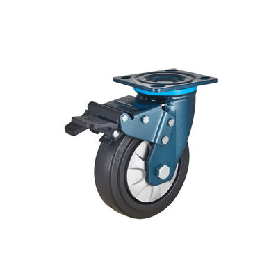 100mm 150mm Heavy Duty Castors Hi đàn hồi thermoplastic cao su bánh xe quay