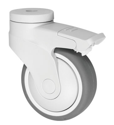 Thermoplastic cao su đàn hồi TPR Castors, Plastic thiết bị y tế Caster