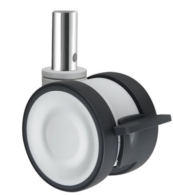 Ống cao su thermoplastic có độ đàn hồi Ống cao su có độ đàn áp trung bình Twin Wheel Caster OEM ODM