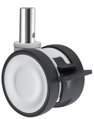 Ống cao su thermoplastic có độ đàn hồi Ống cao su có độ đàn áp trung bình Twin Wheel Caster OEM ODM