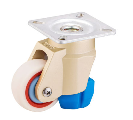 Các bánh xe cấp độ điều chỉnh hạng nặng cao cấp với bánh xe nylon cho khả năng vận động trơn tru