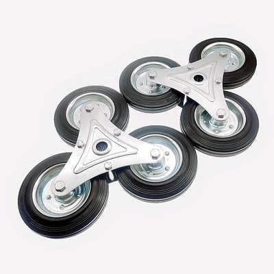 160mm Đen cao su cầu thang leo trèo với vòng bi